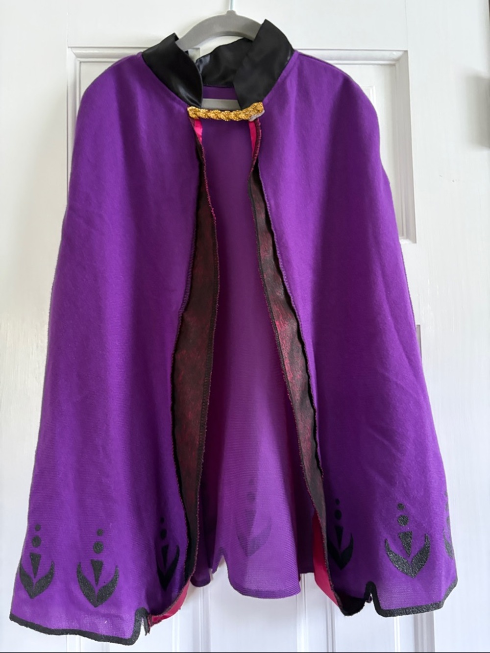 Girl’s Frozen Anna Purple Cape Jacket - Unbranded